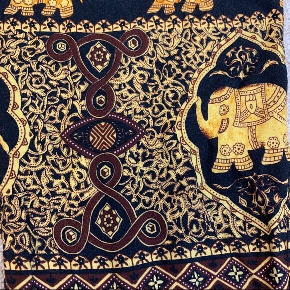 Bohotusk Royal Elephant Print Harem Pants Elasticated Smocked Waist Sz S/M - Picture 5 of 12